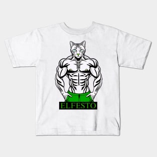 Jacked Cat Kids T-Shirt